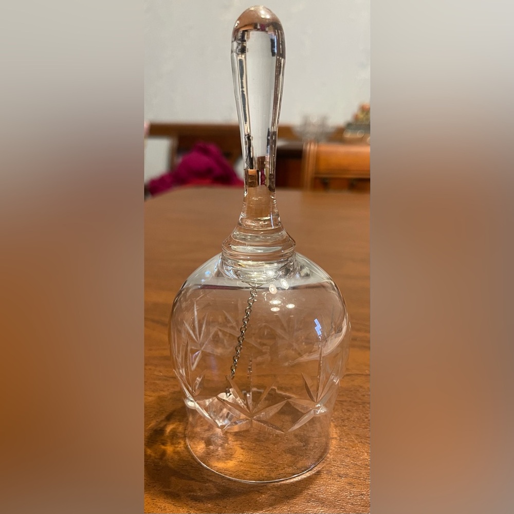 Elegant Clear Glass Bell